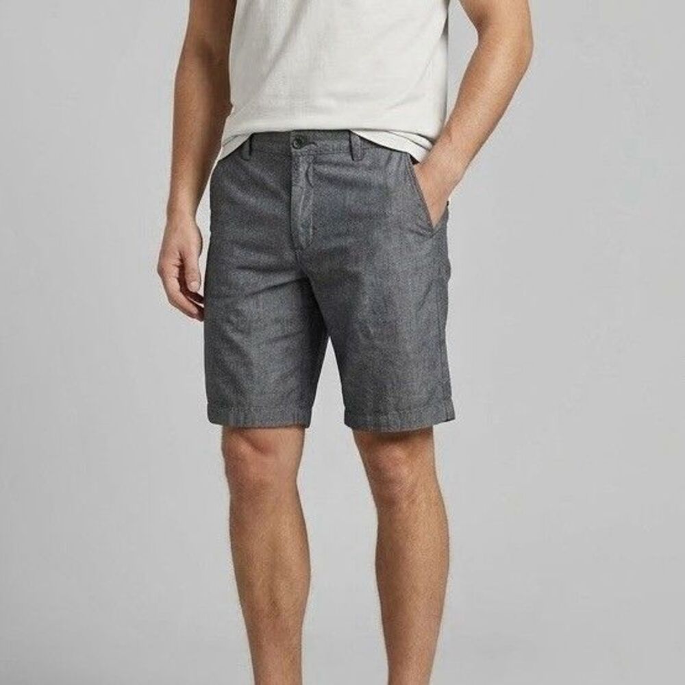 Calvin Klein Shorts Mens 36 Slim Fit Chino Grey Everyday Minimalist Preppy Golf